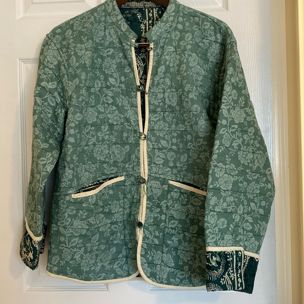 Zara Reversable Printed Quilt Coat